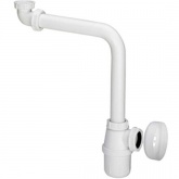 СИФОН ДЛЯ УМЫВАЛЬНИКА VIEGA 128913, БУТЫЛОЧНЫЙ, С РОЗЕТКОЙ, ПЛАСТИК, БЕЛЫЙ, 5/4X32