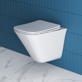 УНИТАЗ ПОДВЕСНОЙ БЕЗОБОДКОВЫЙ BELBAGNO MARMI (BB052CHR )  с сидением  