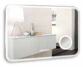 Elsa 800х550 - 3 (подогрев, часы, сенсорный выключатель) зеркало