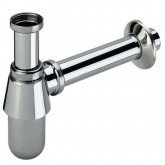 СИФОН ДЛЯ УМЫВАЛЬНИКА VIEGA 100674, БУТЫЛОЧНЫЙ, ЛАТУНЬ, ХРОМ, 5/4X32