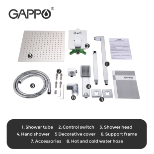 Душевая система встраиваемая Gappo G7102