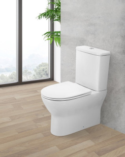 УНИТАЗ-КОМПАКТ БЕЗОБОДКОВЫЙ BELBAGNO ENERGIA (BB8134T+BB8134CPR/SC)