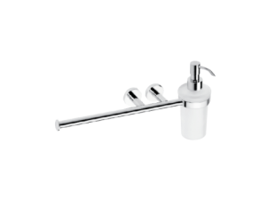 Держатель для полотенца с дозатором для жидкого мыла Omega- Bemeta  104019012