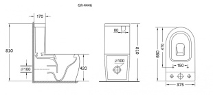 Унитаз напольный Grossman GR-4446S 