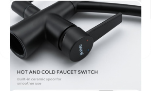 Смеситель Gappo G4398-16 (черный)