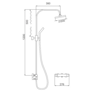 Душевая система Ledeme  L2411