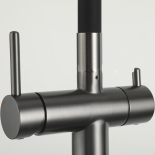 Смеситель для кухни Gappo G4398-39 (оружейная сталь)