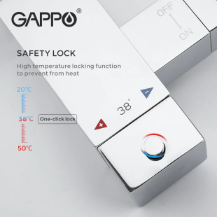 Термостатический смеситель с гигиеническим душем Gappo G7207-40