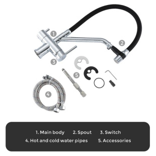 Смеситель для кухни Gappo G4398-80 (хром)