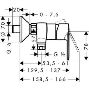 Cмеситель для душа Talis E² 31662000