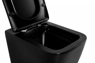 УНИТАЗ ПОДВЕСНОЙ БЕЗОБОДКОВЫЙ BELBAGNO ARDENTE-C  (BB3202CHR-MB+BB3202SC-MB)