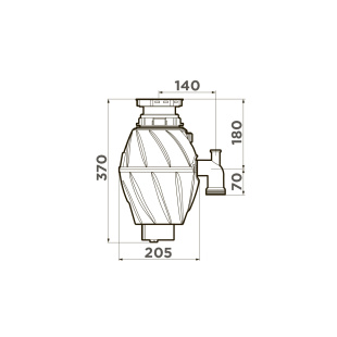 Измельчитель отходов Omoikiri Nagare 500 