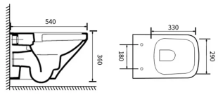 Унитаз подвесной Vincea NEO-M VT1-17