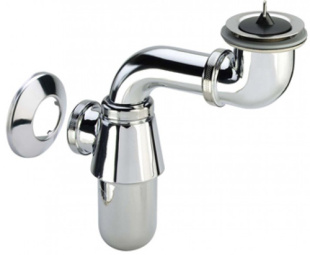 СИФОН ДЛЯ УМЫВАЛЬНИКА VIEGA 148355, БУТЫЛОЧНЫЙ, ЛАТУНЬ, ХРОМ, ДЛЯ ИНВАЛИДОВ, 5/4X32