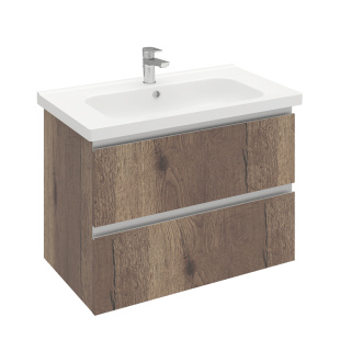 Тумба подвесная с раковиной Laparet Electra 70 см Дуб Рока