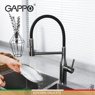 Смеситель для мойки Gappo G4398-51 (Оружейная сталь)