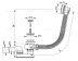 Сифон  для ванны AlcaPlast (A55K-BL-01)