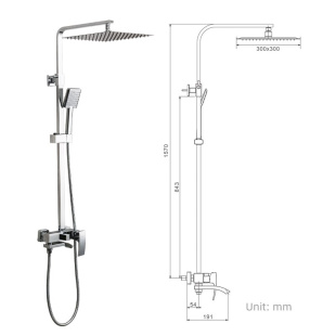 Душевая система Gappo G2407-11