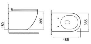 Унитаз подвесной Vincea Globo VT1-14SMG