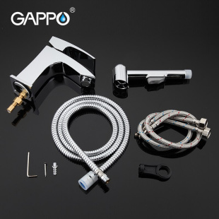 Смеситель для раковины псевдобиде с гигиенической лейкой Gappo  G1207