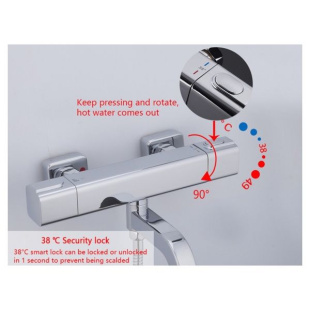 Смеситель для ванны с термостатом Gappo G3291 
