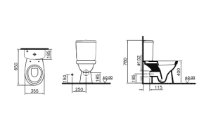 Унитаз-компакт Vitra Norm Fit (9844B099-7200)