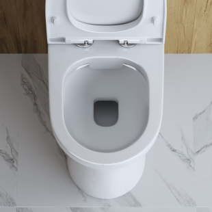 УНИТАЗ-КОМПАКТ БЕЗОБОДКОВЫЙ BELBAGNO STEAM (BB130CPR) с сидением 