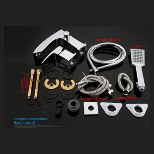 Смеситель на борт ванны 3 отверстия врезная Gappo (G1107)