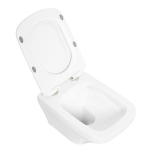 УНИТАЗ ПОДВЕСНОЙ БЕЗОБОДКОВЫЙ BELBAGNO SELA (BB3201CHR+BB3201SC)