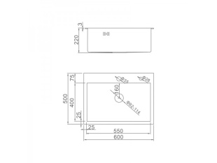 Кухонная мойка Gerhans K36050B	