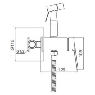 Смеситель с гигиеническим душем Gappo G7299-30