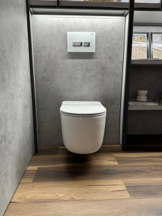 Подвесной унитаз Roxen Vortex смыв "Торнадо" с сидением (530160-01)