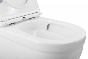 Унитаз подвесной безободковый BELBAGNO SENSO-TOR с сидением ("Смыв торнадо ")