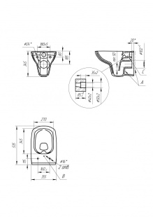 ПОДВЕСНОЙ УНИТАЗ CARINA CLEAN (S-MZ-CARINA-COn-DL-w)