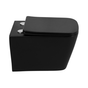 УНИТАЗ ПОДВЕСНОЙ БЕЗОБОДКОВЫЙ BELBAGNO ARDENTE-C  (BB3202CHR-MB+BB3202SC-MB)