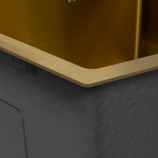 Мойка кухонна ARFEKA ECO AR 500*500 GOLDEN PVD NANO (золотой сатин)