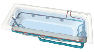 Гидромассажная ванна POLYSAN ALEXANDRA 140X140×42 cm