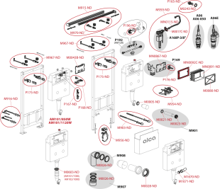 Инсталляция Alcaplast Sadromodul (AM101/1120-BL-01)