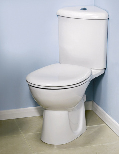 Унитаз-компакт VITRA Arkitekt угловой  (9754B003-7201) в комплекте с сиденьем