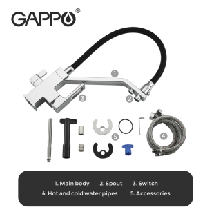 Смеситель Gappo G4318 (хром)