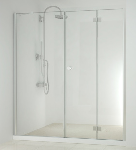 Sanotechnik  SMART FLEX  Дверь Складная + Стенка Fixglas D1290FL / D1291FR