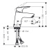 Смеситель для умывальника Hansgrohe Logis 70 (71071000)